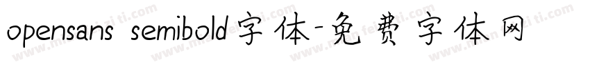 opensans semibold字体字体转换
